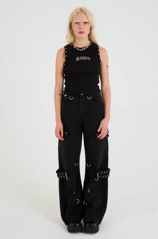 Bondage Baggy Hardware Jeans sold by The Ragged Priest