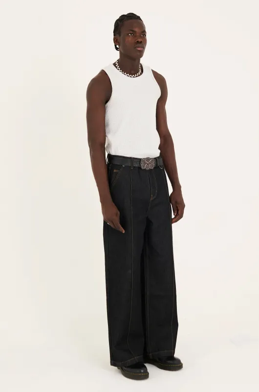 Outcast Pleated Wide Leg Jeans sold by The Ragged Priest