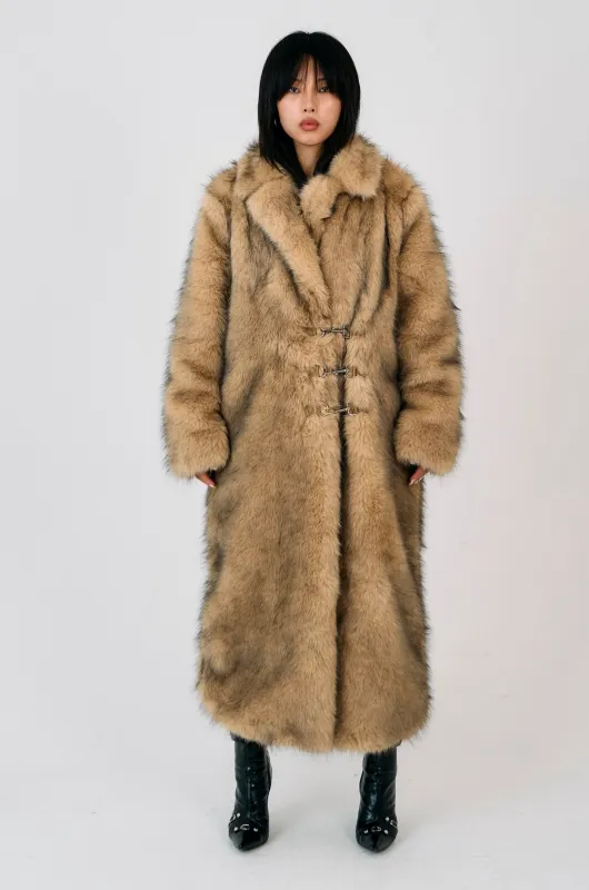 Tara Faux Fur Maxi Coat sold by The Ragged Priest