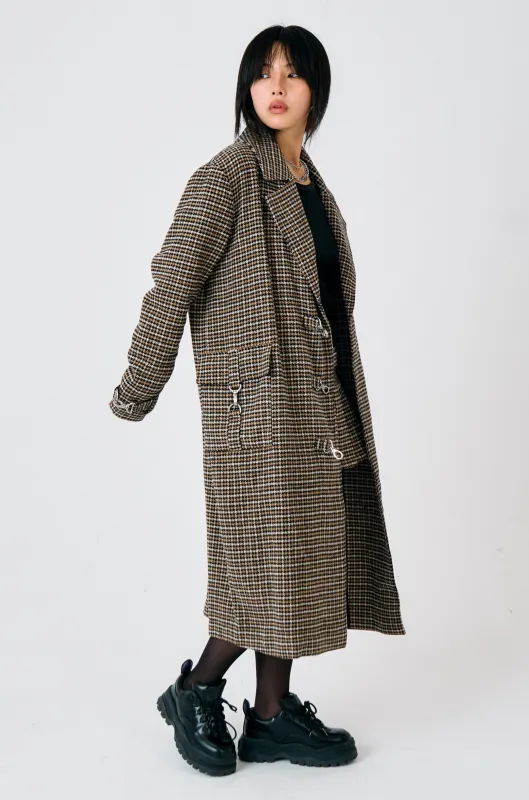 Dale Houndstooth Check Coat made by The Ragged Priest