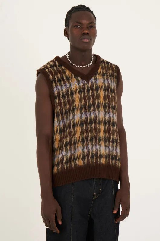 Cub Houndstooth Knit Vest sold by The Ragged Priest