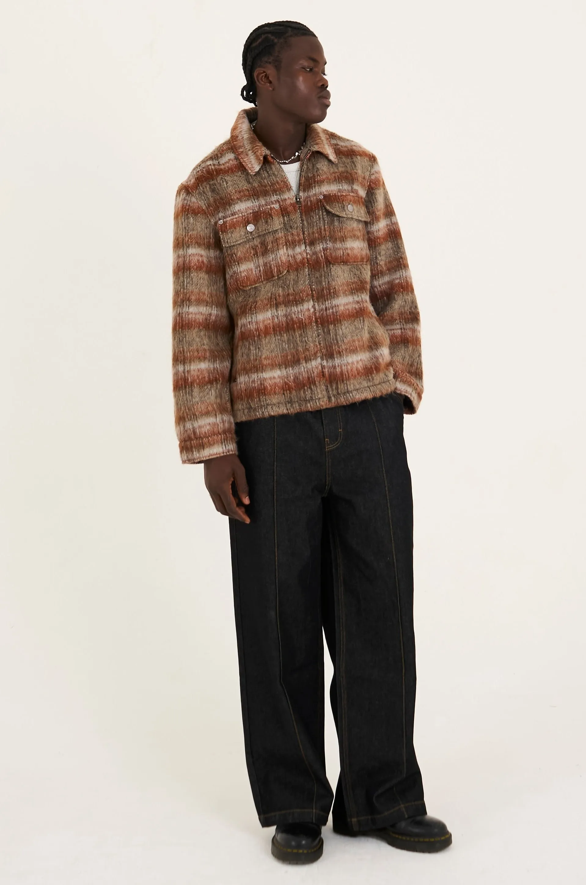 Fire Brushed Check Jacket sold by The Ragged Priest