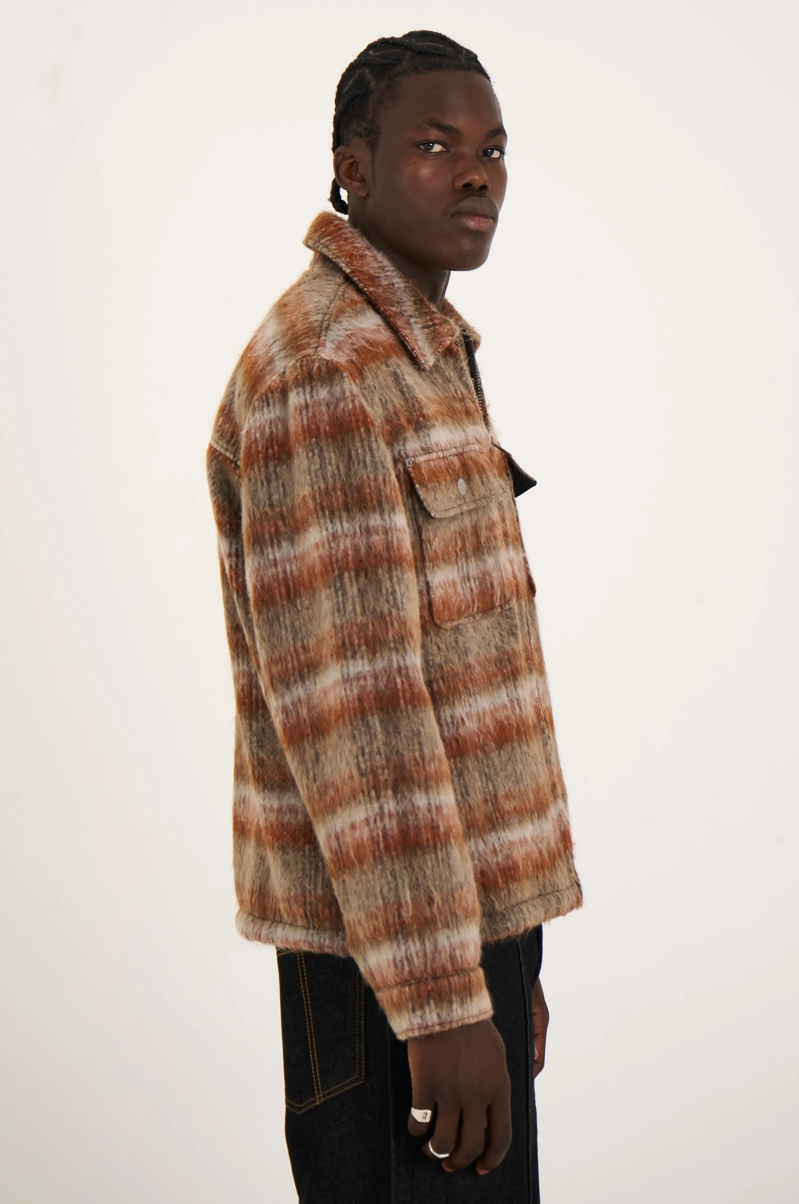 Fire Brushed Check Jacket sold by The Ragged Priest product image thumbnail 5