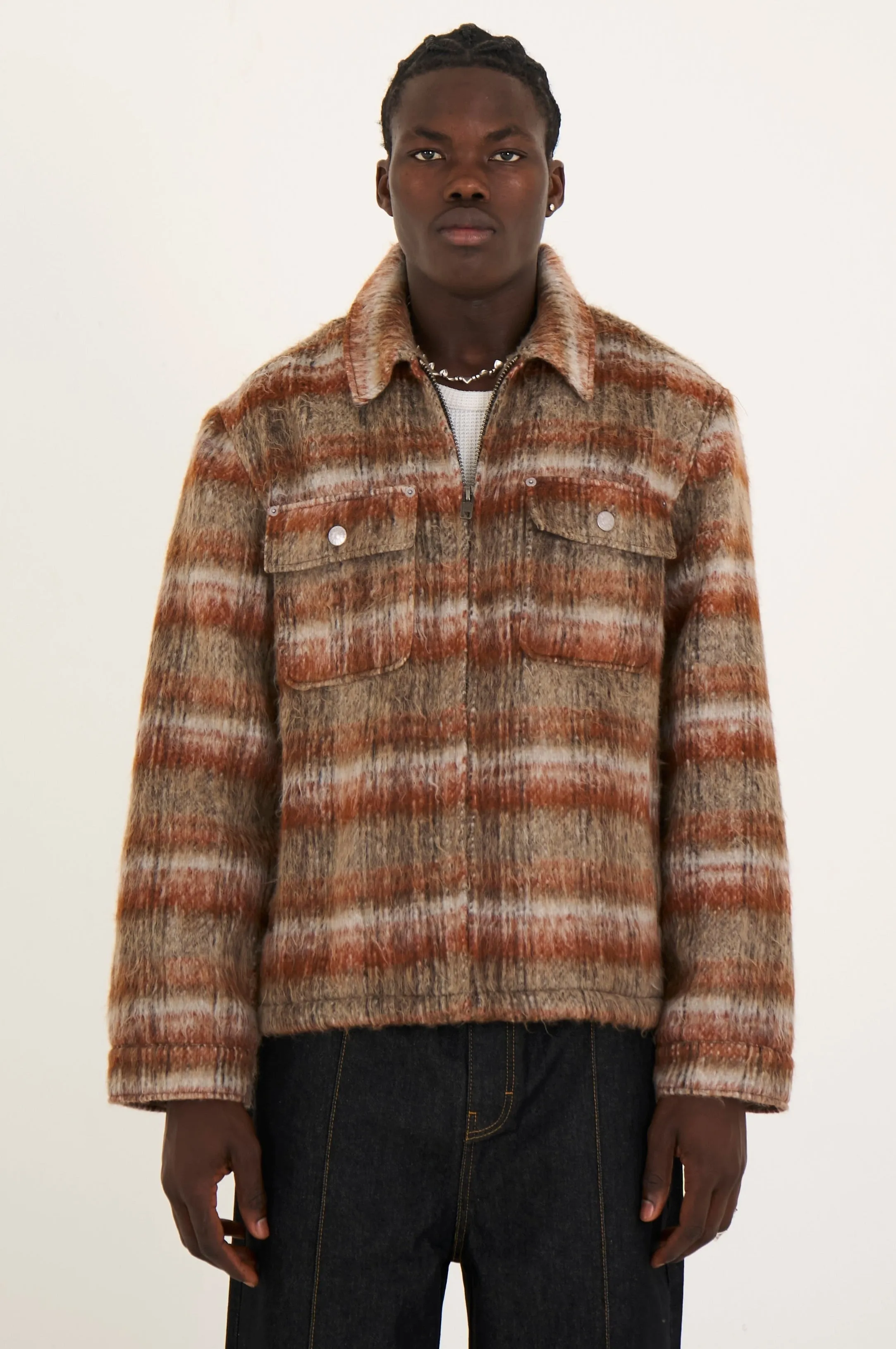 Fire Brushed Check Jacket sold by The Ragged Priest product image thumbnail 4