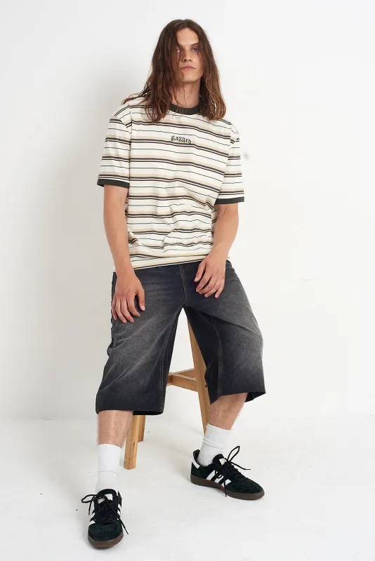 Washed Black Oversized Jorts sold by The Ragged Priest