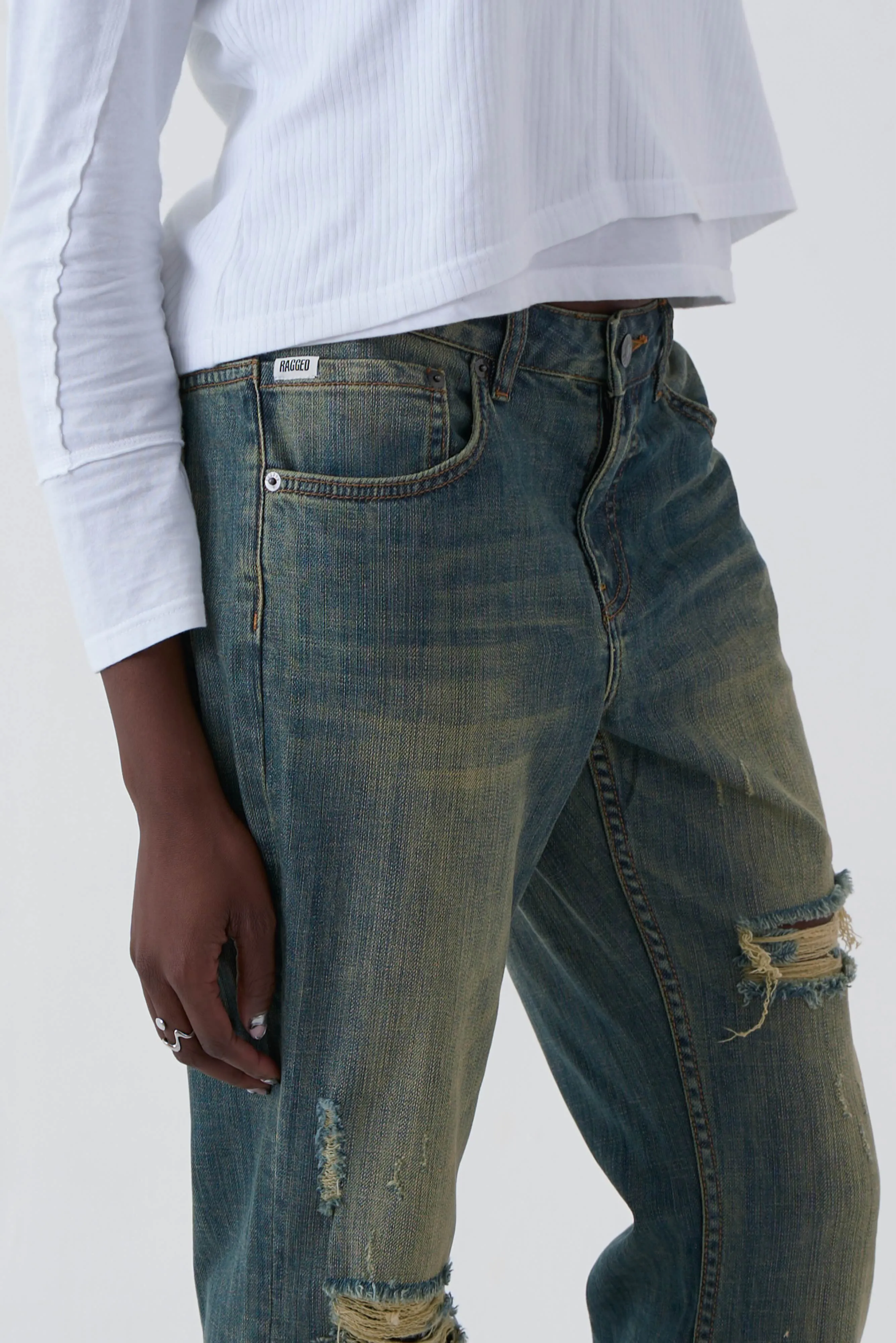 Alexa Distressed Bootcut Jeans sold by The Ragged Priest product image thumbnail 3