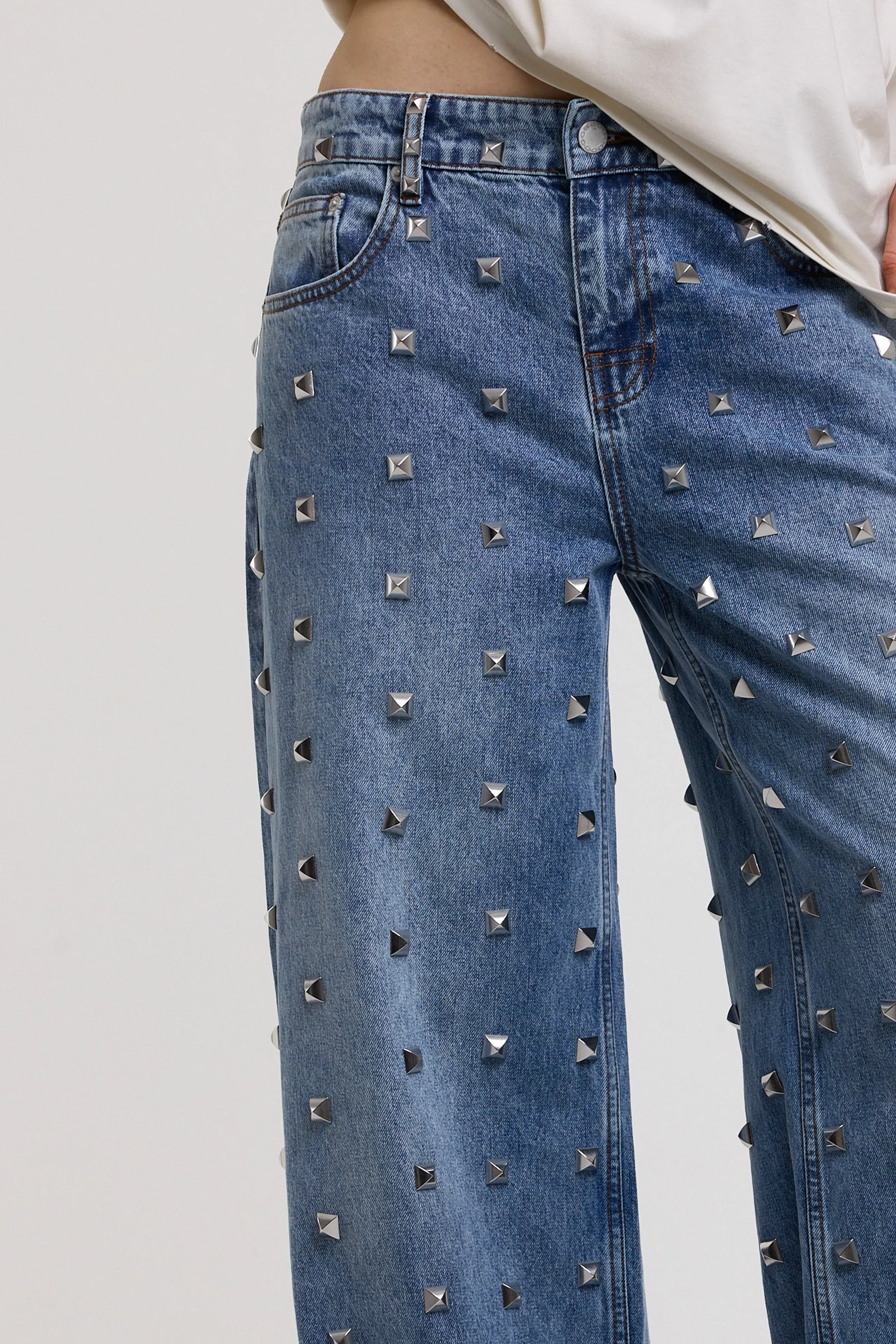 Clutter Studded Release Jeans sold by The Ragged Priest product image thumbnail 2
