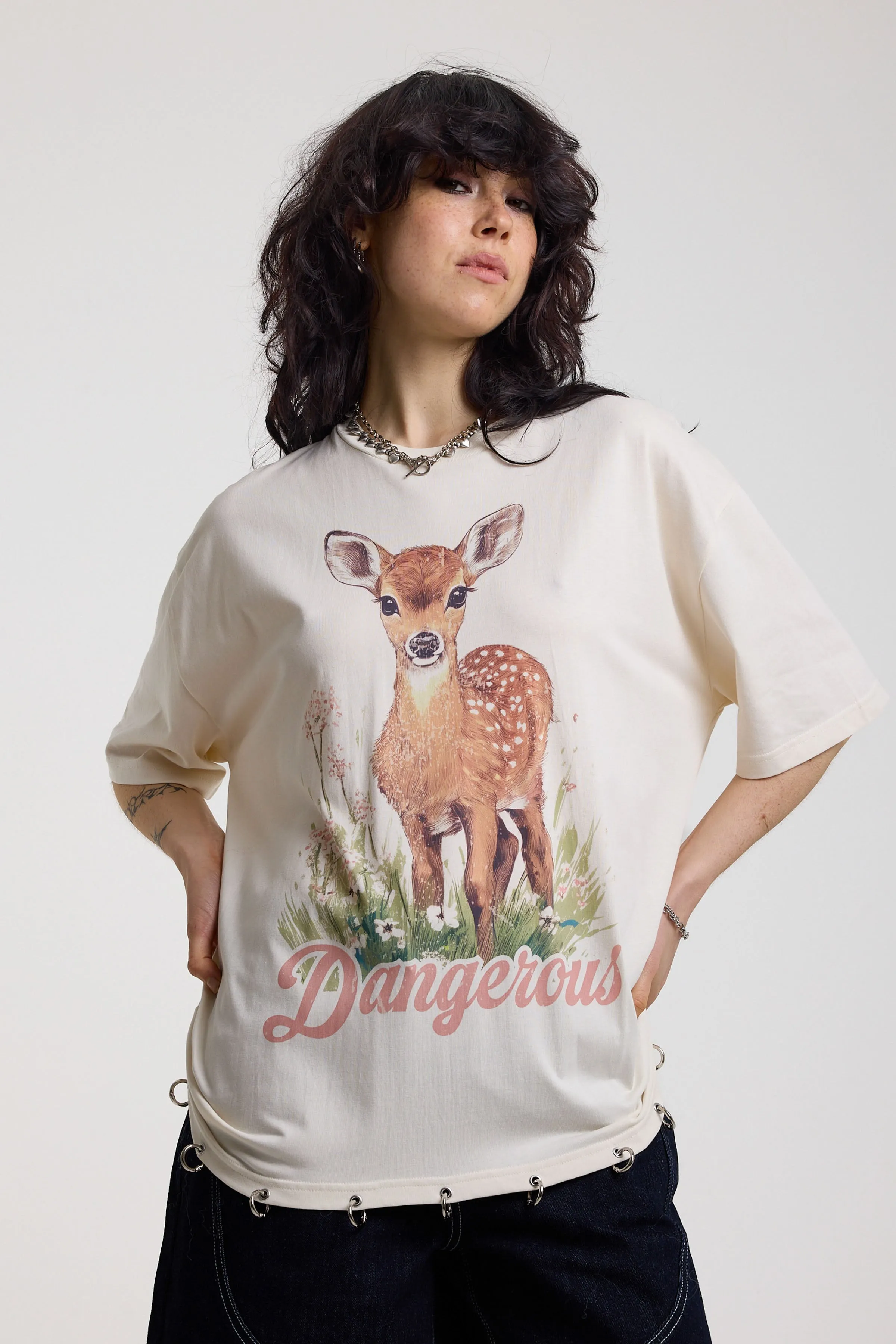 Deer Oversized Graphic T-Shirt sold by The Ragged Priest product image thumbnail 5