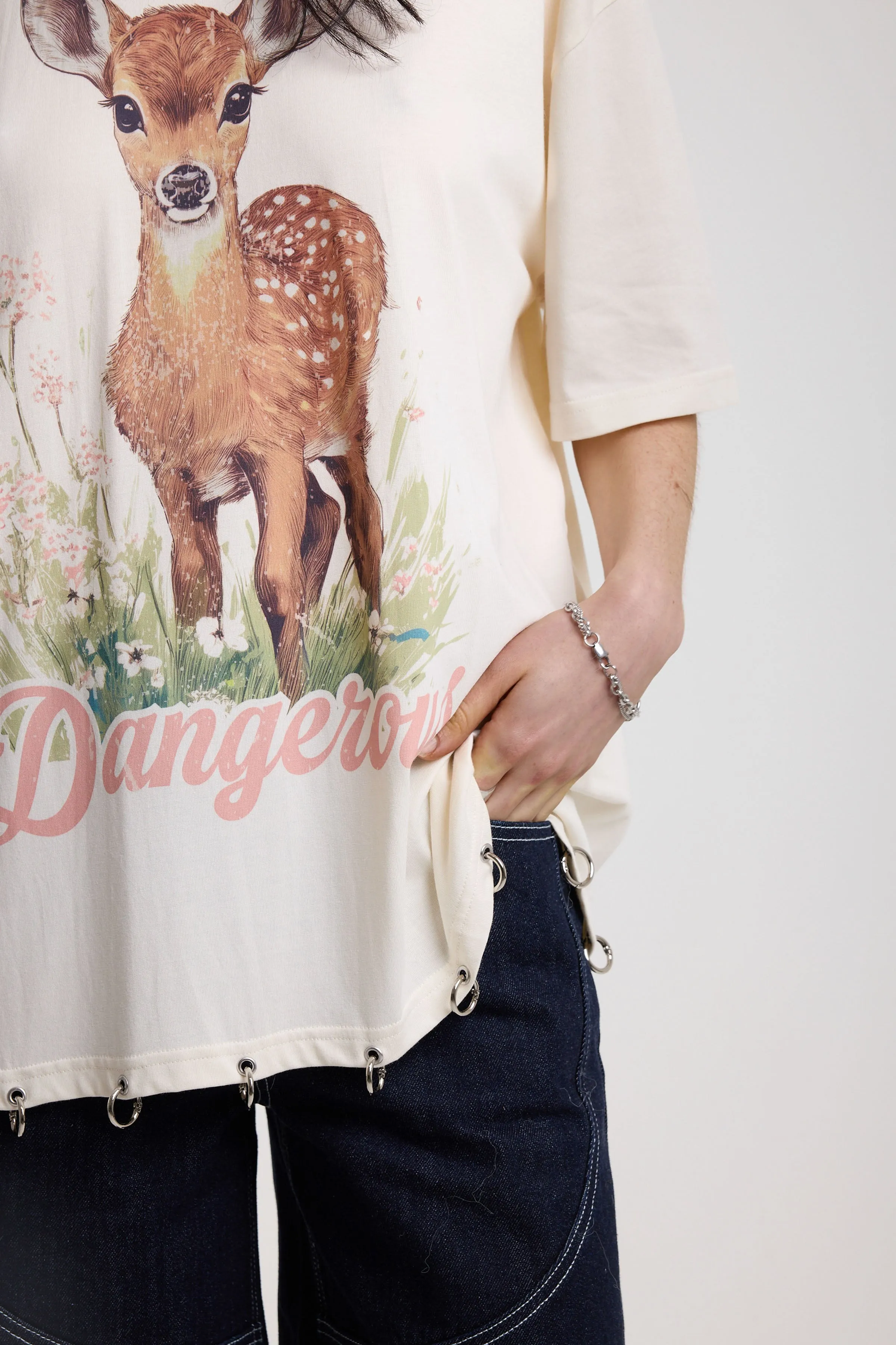 Deer Oversized Graphic T-Shirt sold by The Ragged Priest product image thumbnail 2