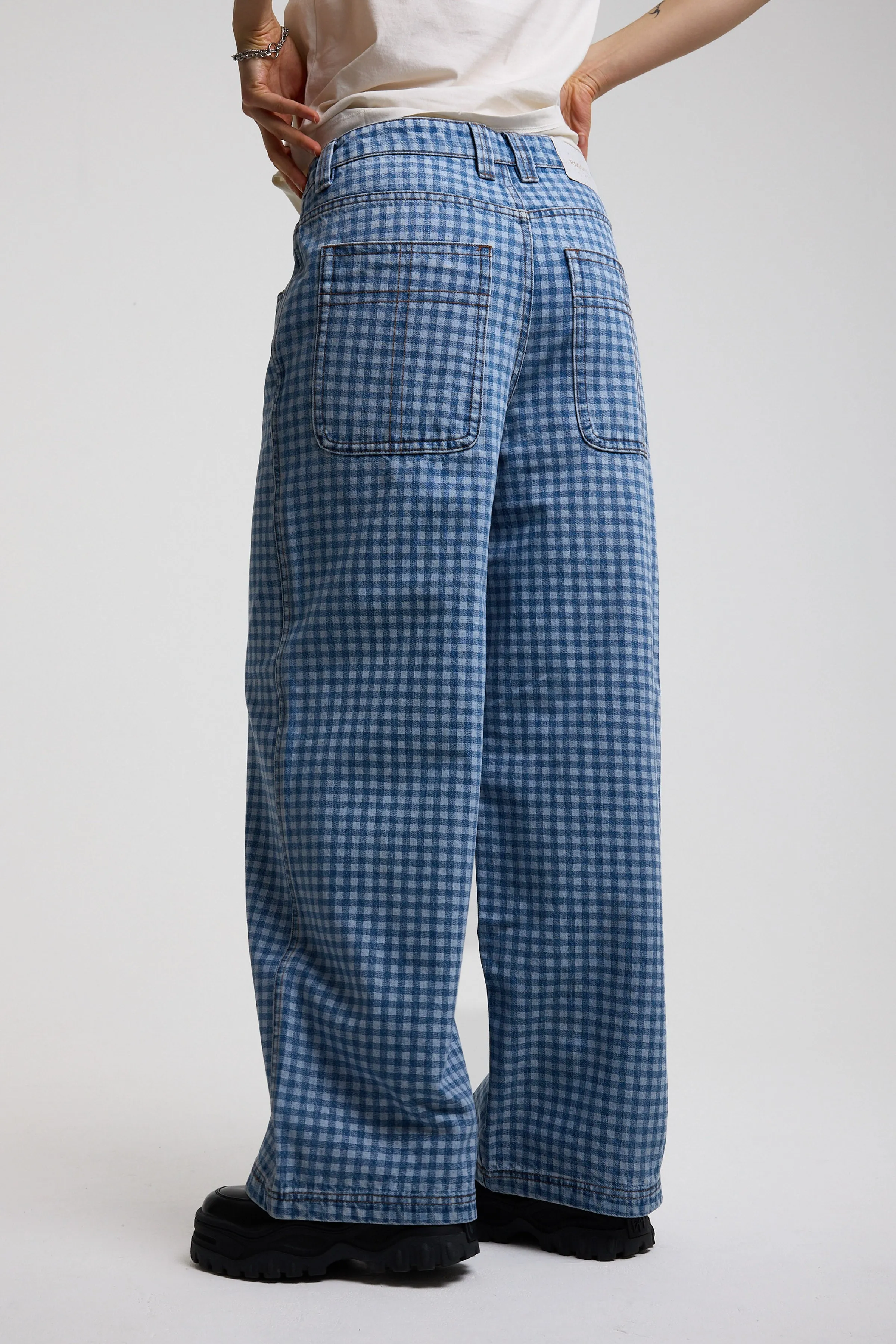 Wilder Super Baggy Gingham Jeans sold by The Ragged Priest product image thumbnail 3
