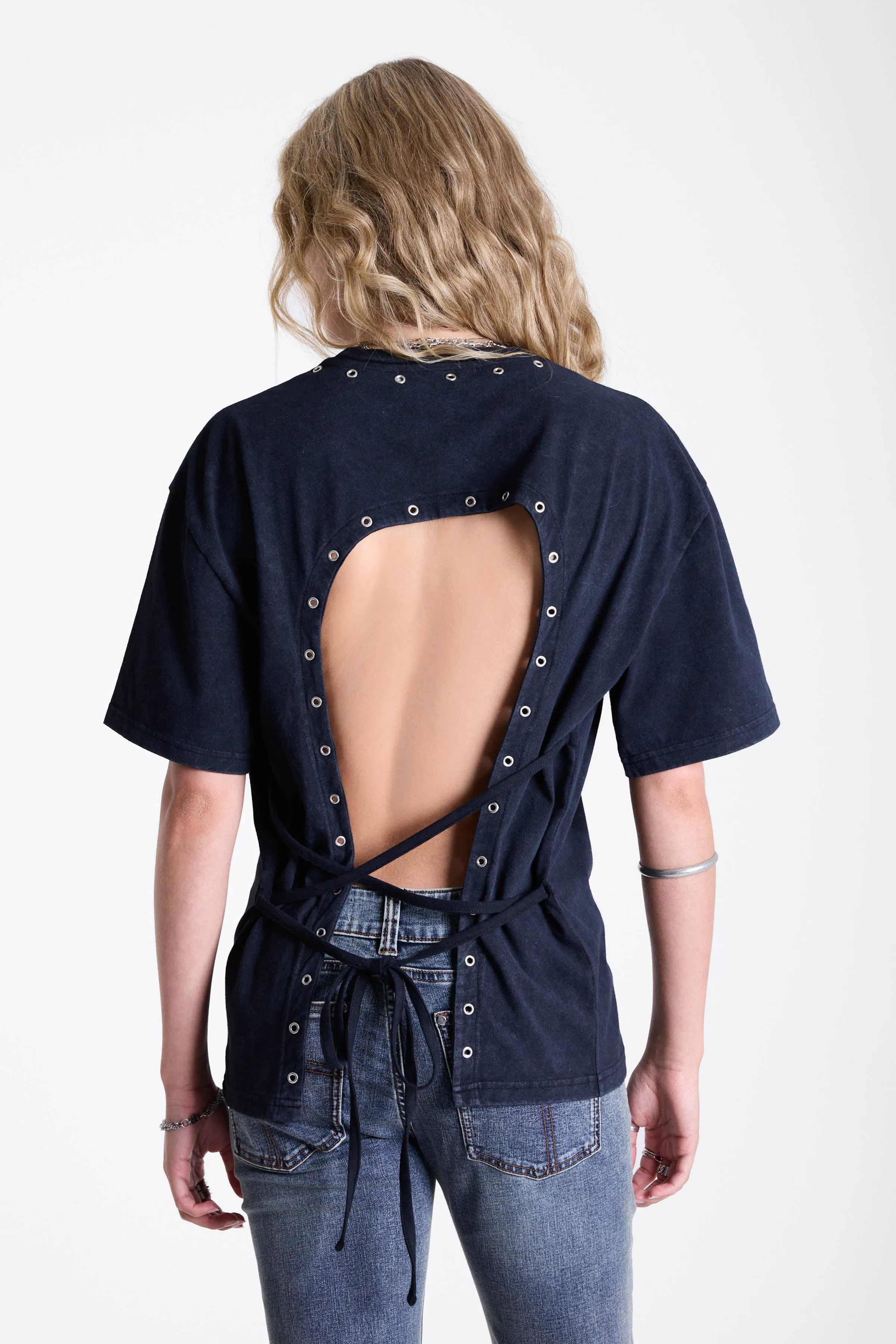 Window Oversized Open Back T-Shirt sold by The Ragged Priest product image thumbnail 4
