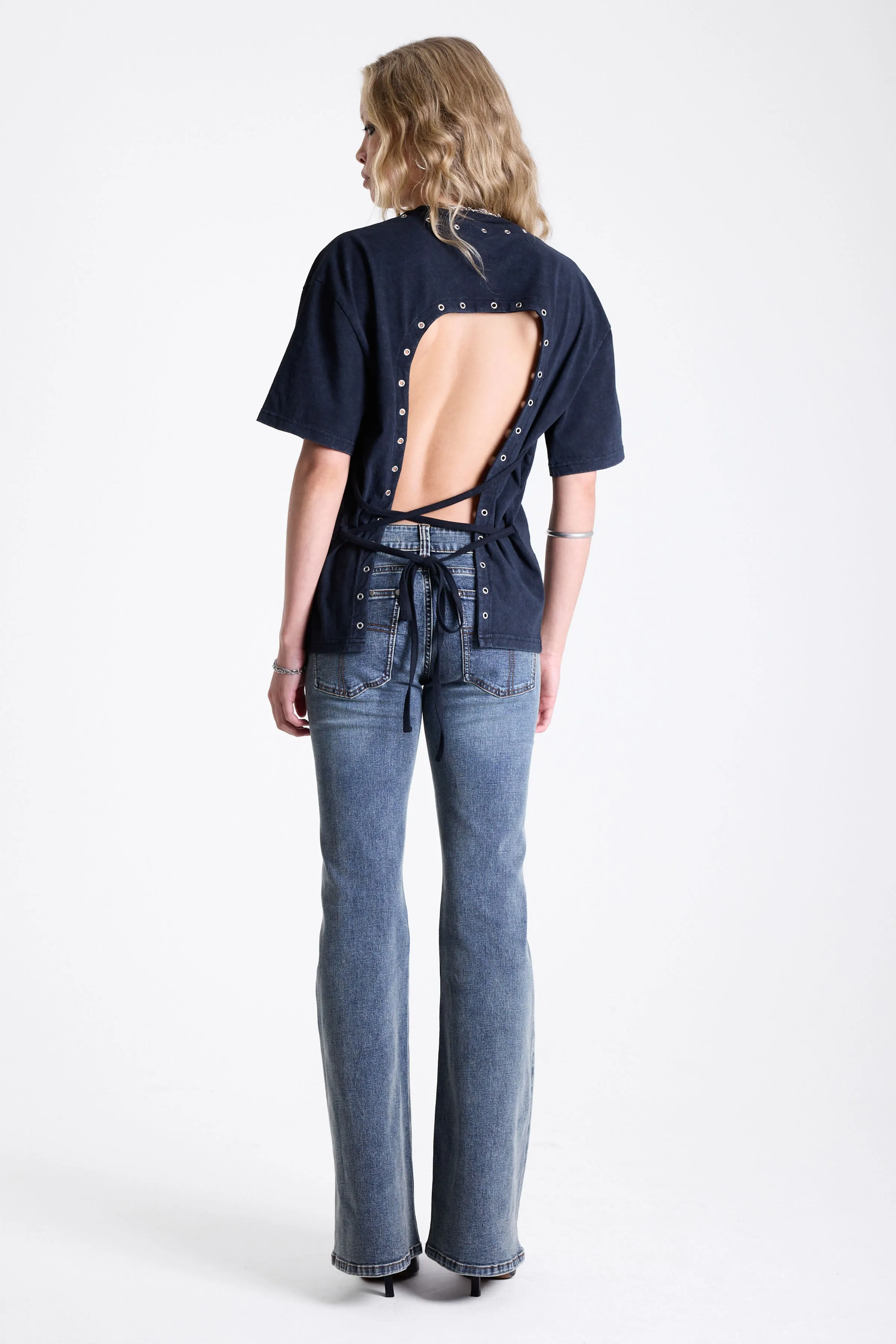 Window Oversized Open Back T-Shirt sold by The Ragged Priest product image thumbnail 5