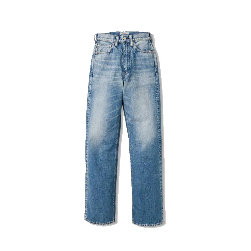 0107SSHW - Womens Wide Straight “MONROE” Denim HW (Super Smooth) - sold by Full Count