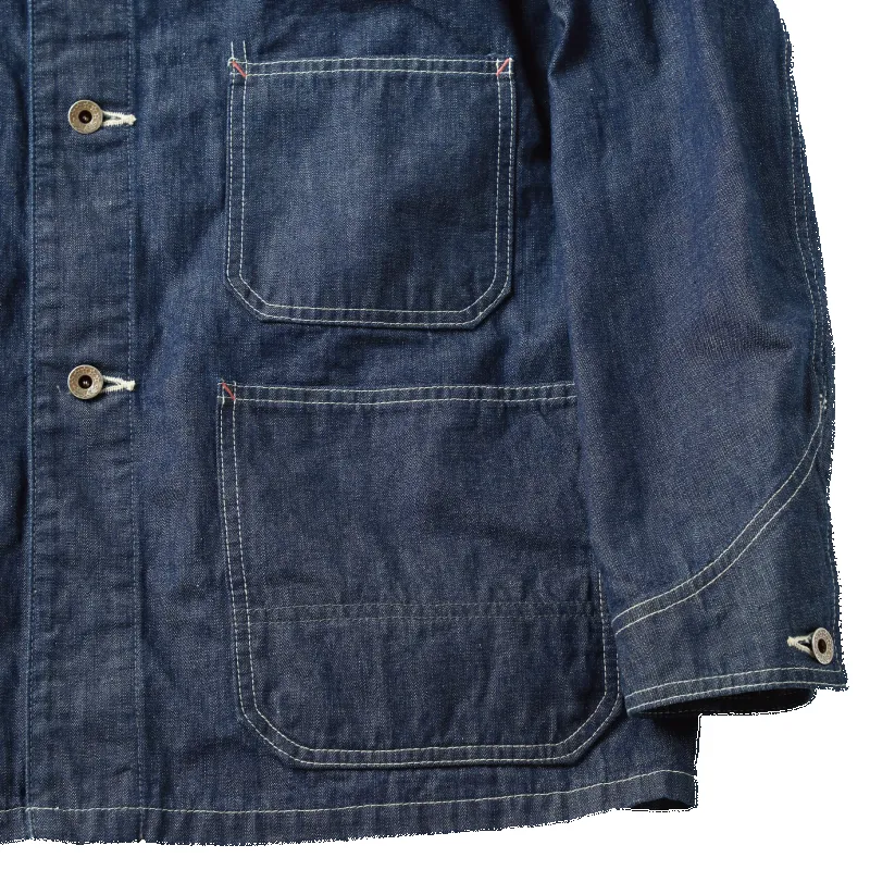 2015-1 - Denim Chore Jacket - sold by Full Count product image thumbnail 4