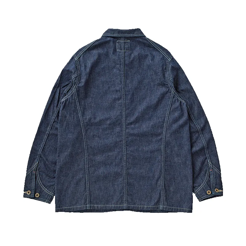 2015-1 - Denim Chore Jacket - sold by Full Count product image thumbnail 2