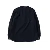 4900-21 - Stand Collar Chambray Shirt - sold by Full Count