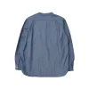 4900-21 - Stand Collar Chambray Shirt - sold by Full Count