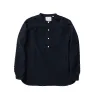 4900-21 - Stand Collar Chambray Shirt - sold by Full Count