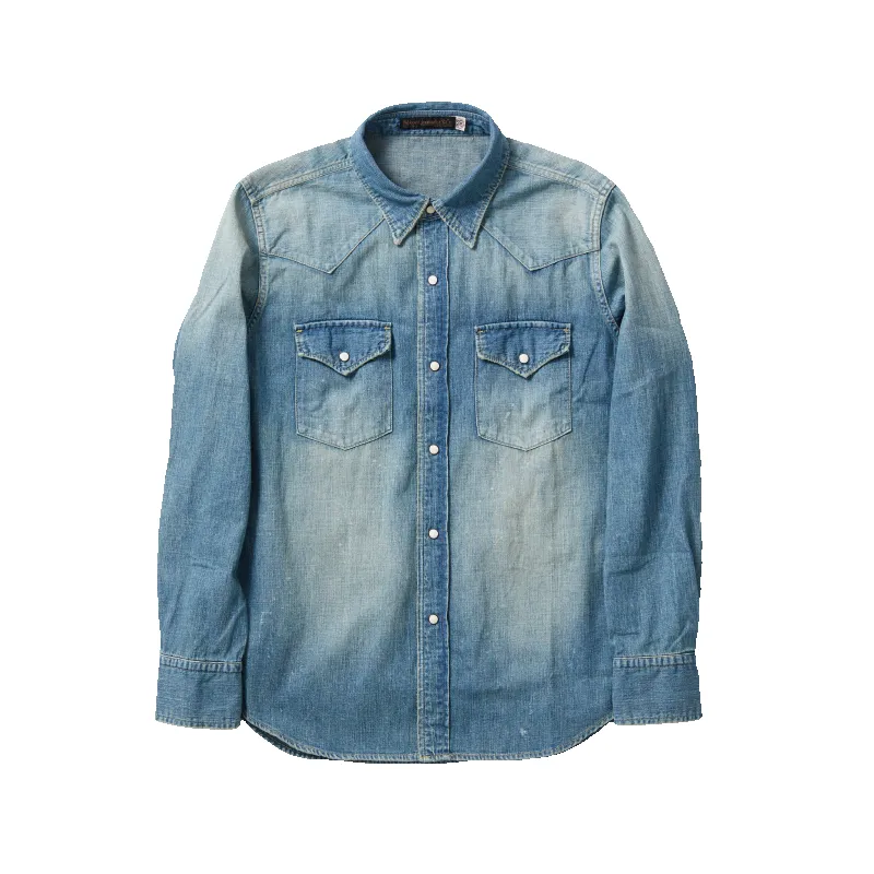 4894HW - Denim Western Shirt - sold by Full Count