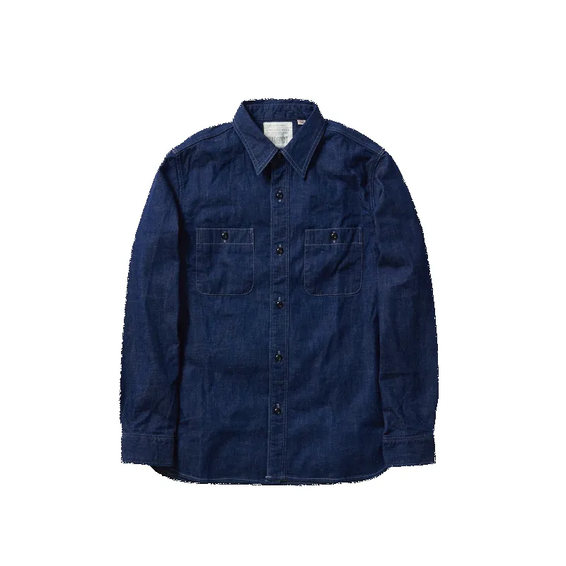 4890-19 - Denim Work Shirt - sold by Full Count