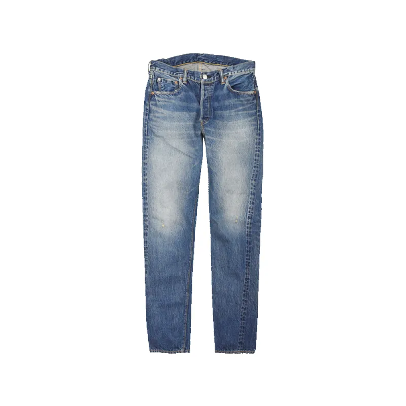 1341-1103 - "Dartford" Clean Straight Denim - sold by Full Count