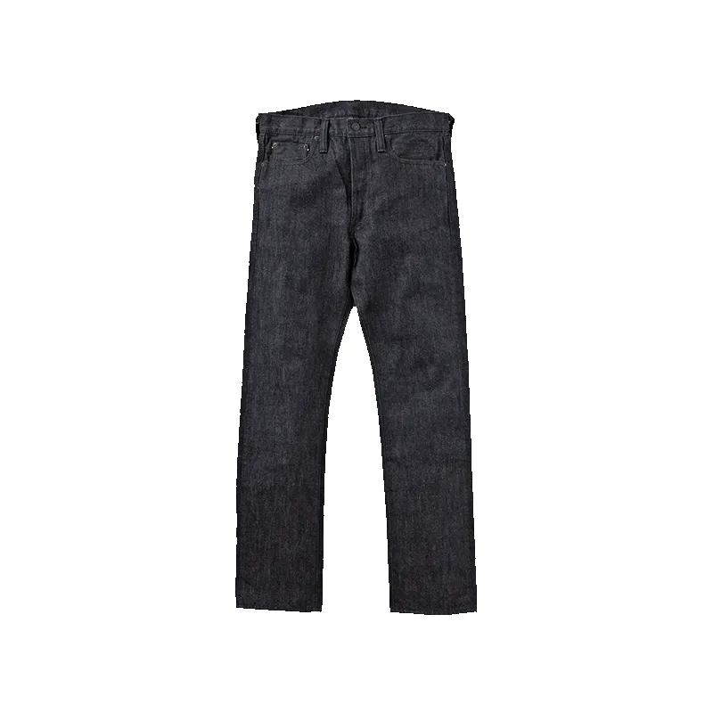 1108BK - Slim Straight Black Denim - sold by Full Count