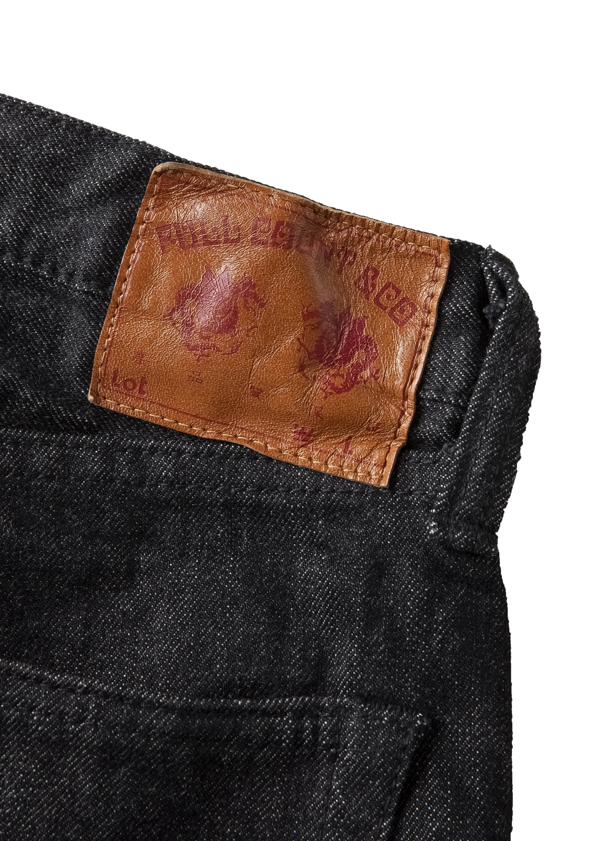 1101BK - Straight Black Denim - sold by Full Count product image thumbnail 4