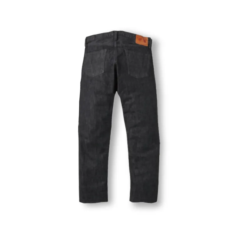 1101BK - Straight Black Denim - sold by Full Count product image thumbnail 2