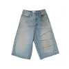 [2025SS] G14FC102 - Switching Denim Wide Bermuda Pants - sold by Full Count