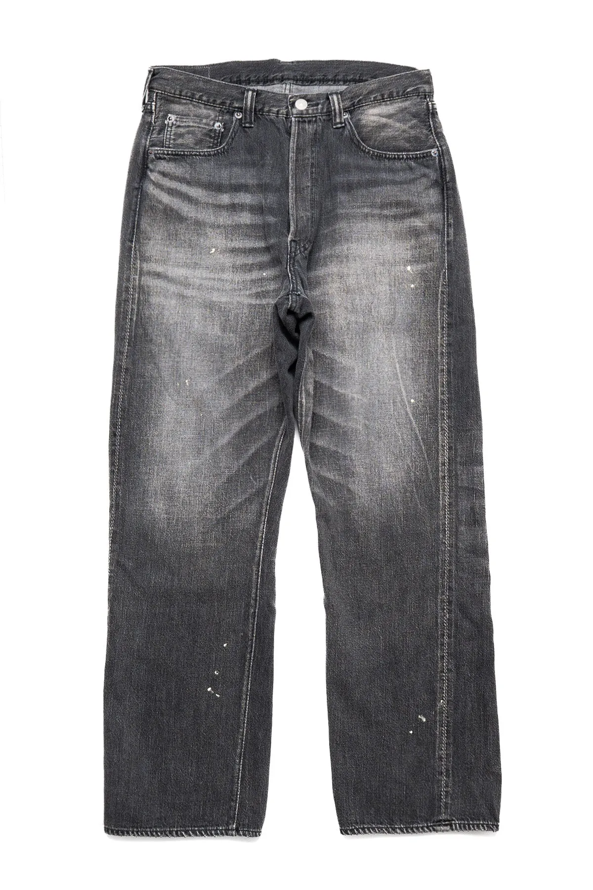 0105BKSSHW-BIG Wide Black Selvedge Denim (Super Smooth) Dartford sold by Full Count