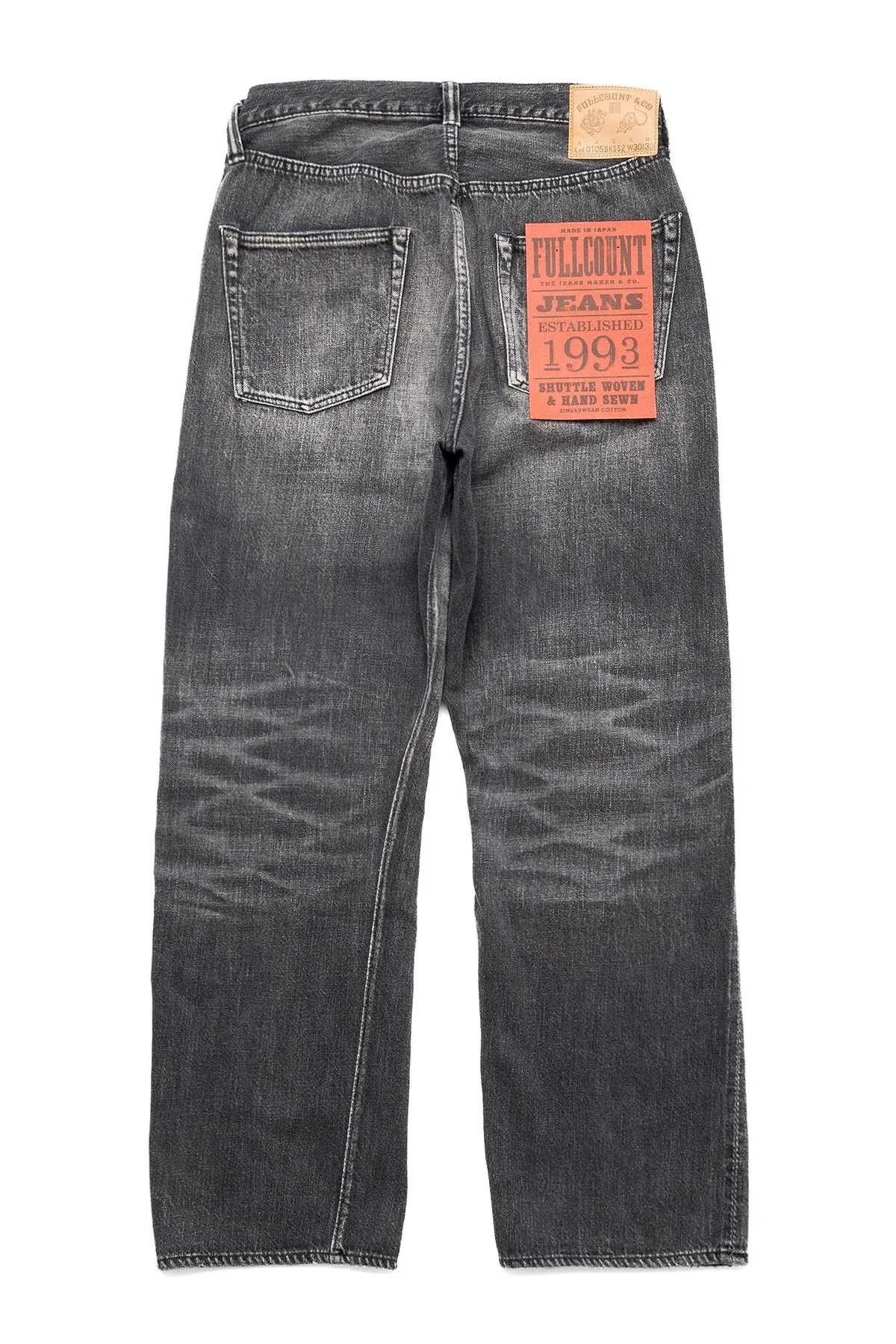 0105BKSSHW-BIG Wide Black Selvedge Denim (Super Smooth) Dartford sold by Full Count product image thumbnail 2
