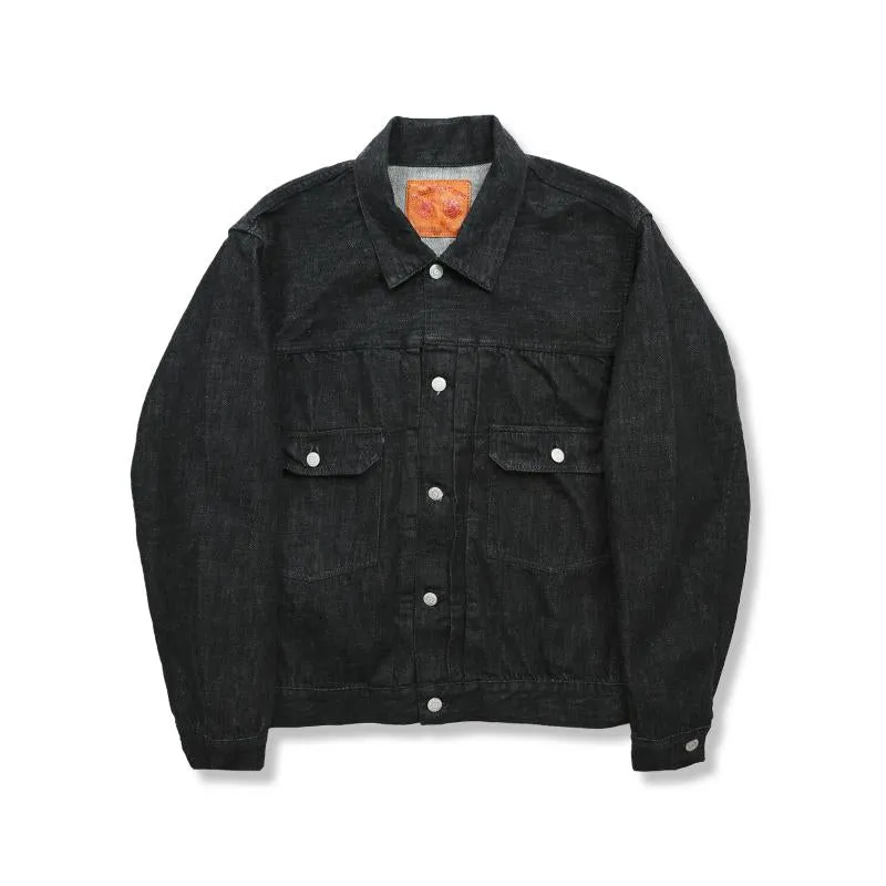 2102BKSS Type 2 Black Denim Jacket (Super Smooth) sold by Full Count