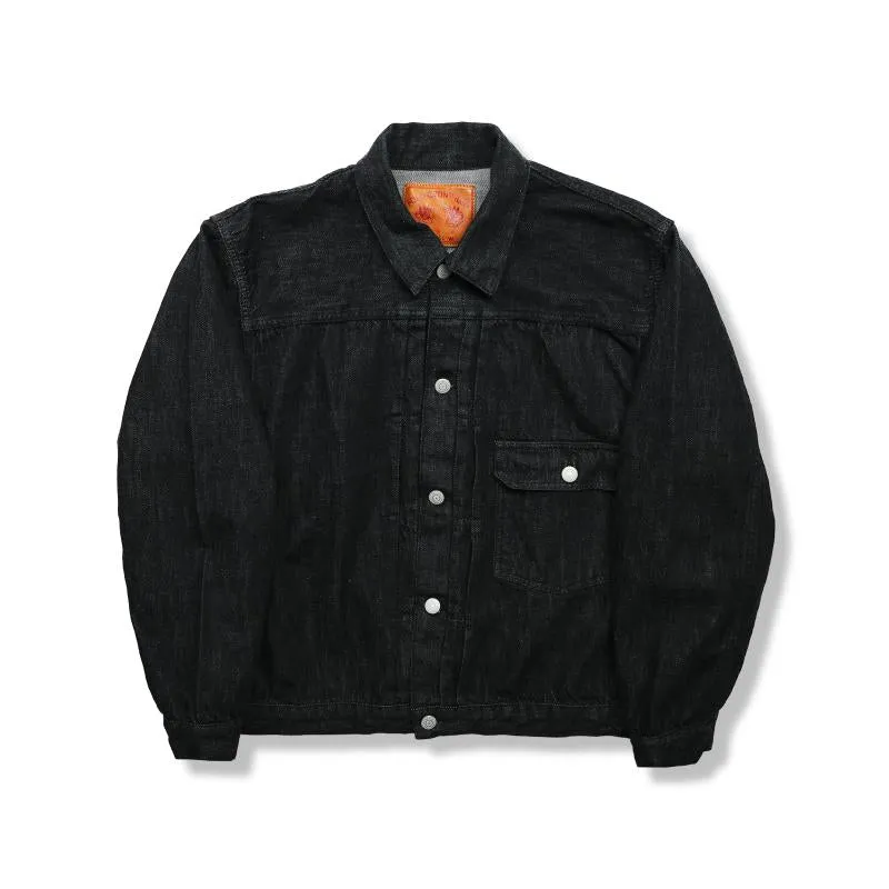 [2025AW] 2107BKSS Type 1 Black Denim Jacket (Super Smooth) sold by Full Count