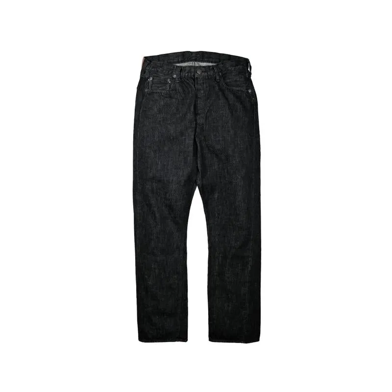 [2025AW] 1101BKSS Straight Black Selvedge Denim(Super Smooth) sold by Full Count