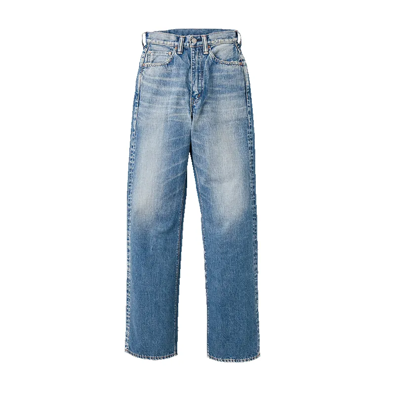 0107SSHW - Womens Wide Straight “MONROE” Denim HW (Super Smooth) - sold by Full Count