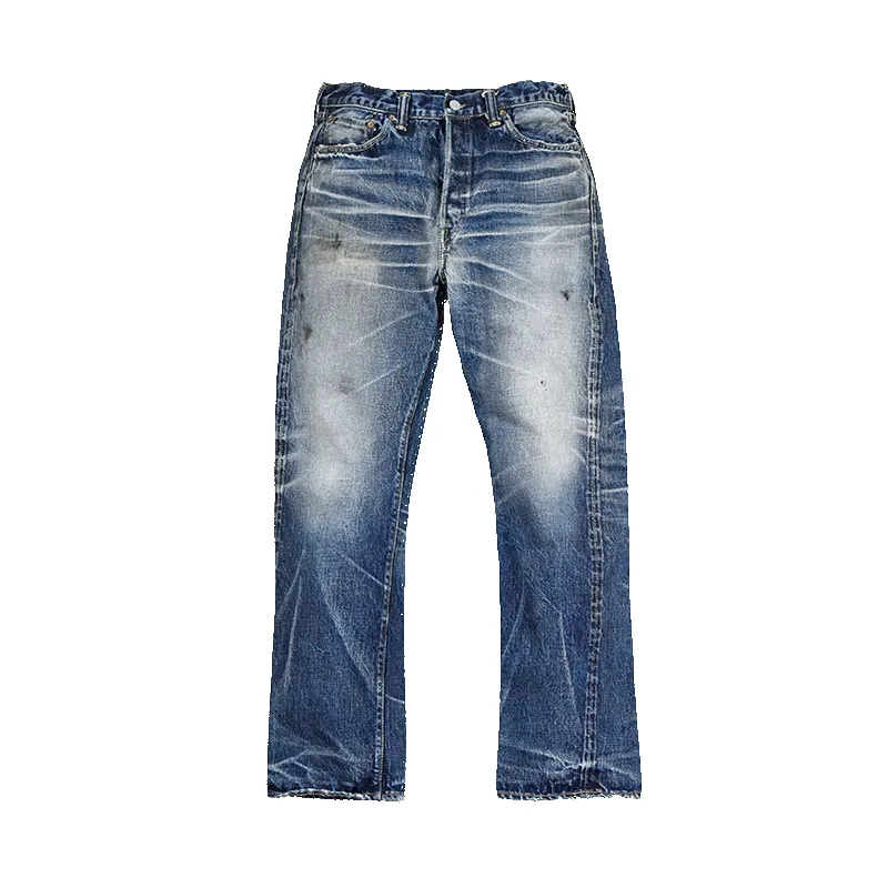 1345-1101 - "Fear of The Dark" Straight Denim - sold by Full Count