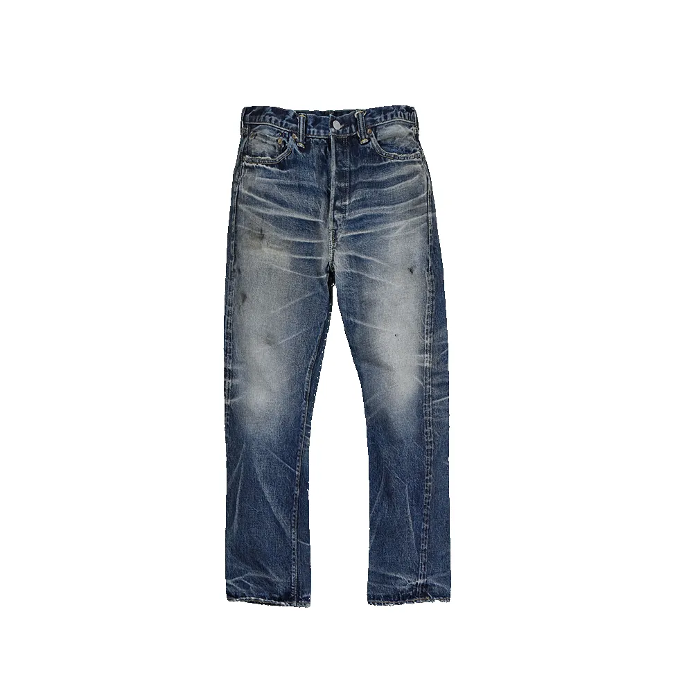 1345-0105 - "Fear of The Dark" Wide Denim - sold by Full Count