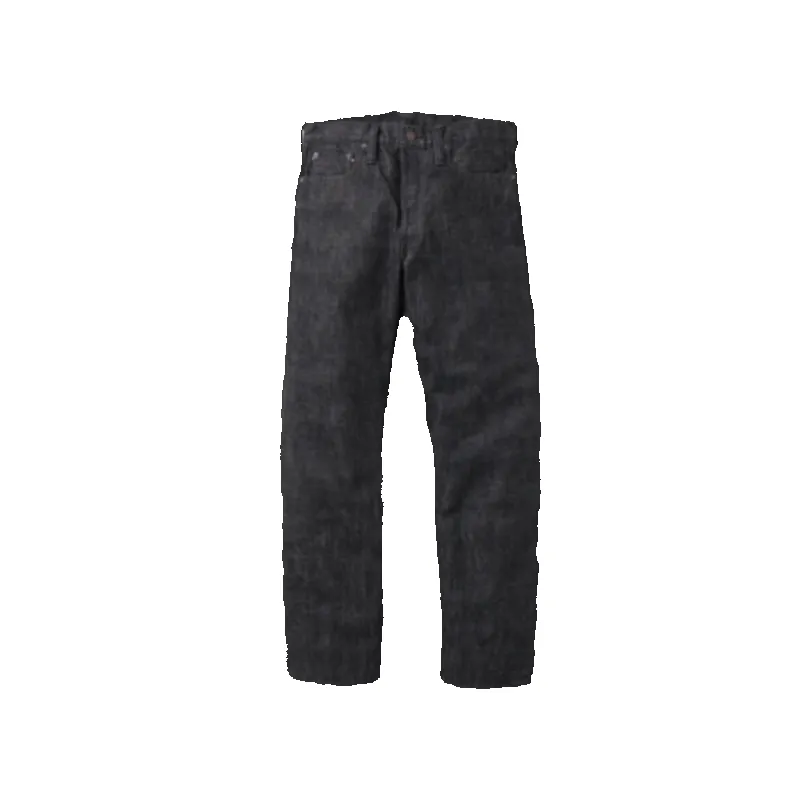 1101BK - Straight Black Denim - sold by Full Count