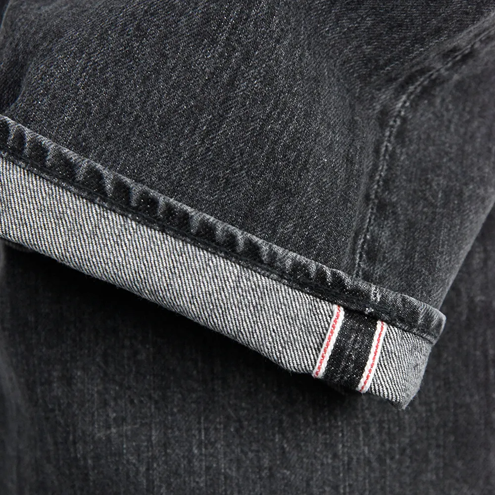 0107BKHW - Vintage Finish "Monroe" Black Denim - sold by Full Count product image thumbnail 5