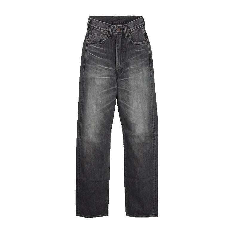 0107BKHW - Vintage Finish "Monroe" Black Denim - sold by Full Count