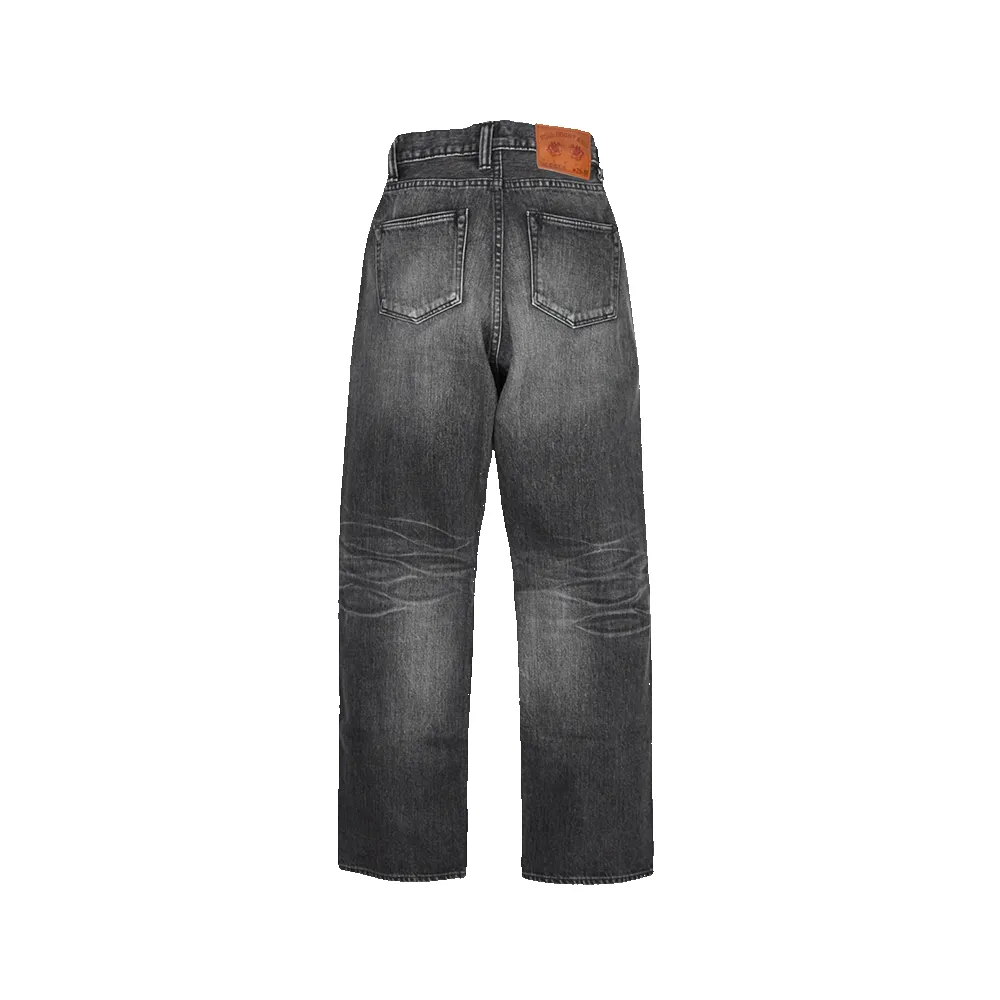 0107BKHW - Vintage Finish "Monroe" Black Denim - sold by Full Count product image thumbnail 2