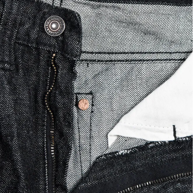 0107BK - “Monroe” Black Denim - sold by Full Count product image thumbnail 3