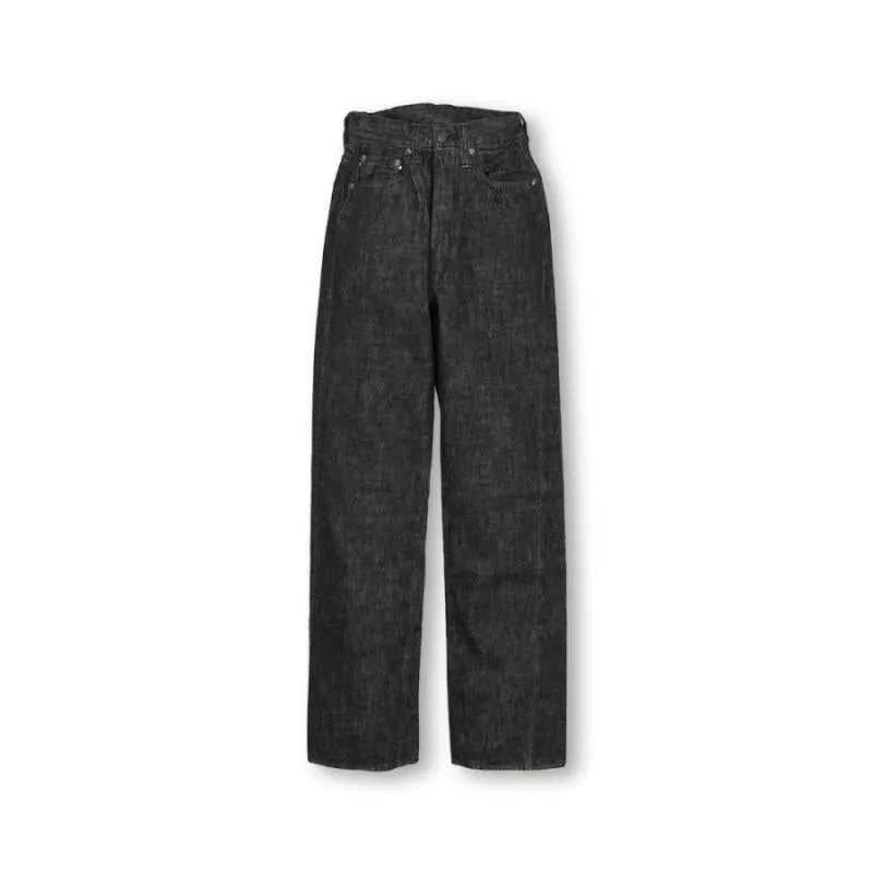 0107BK - “Monroe” Black Denim - sold by Full Count