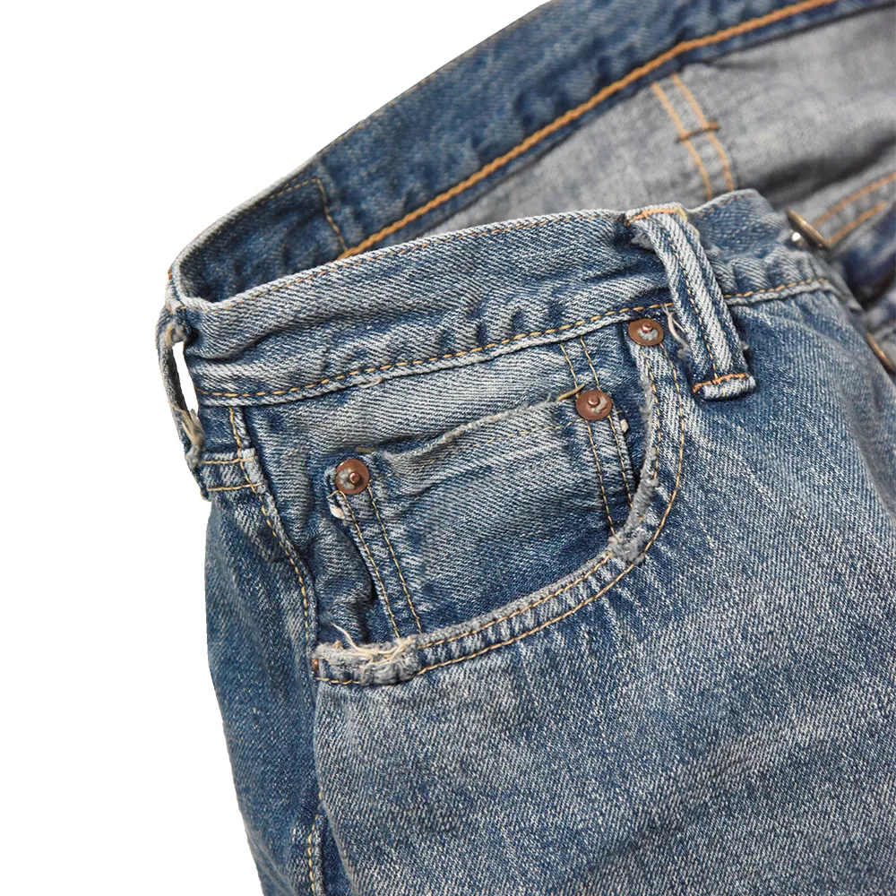1341-0105SS - "Dartford" Wide Denim (Super Smooth) - sold by Full Count product image thumbnail 3