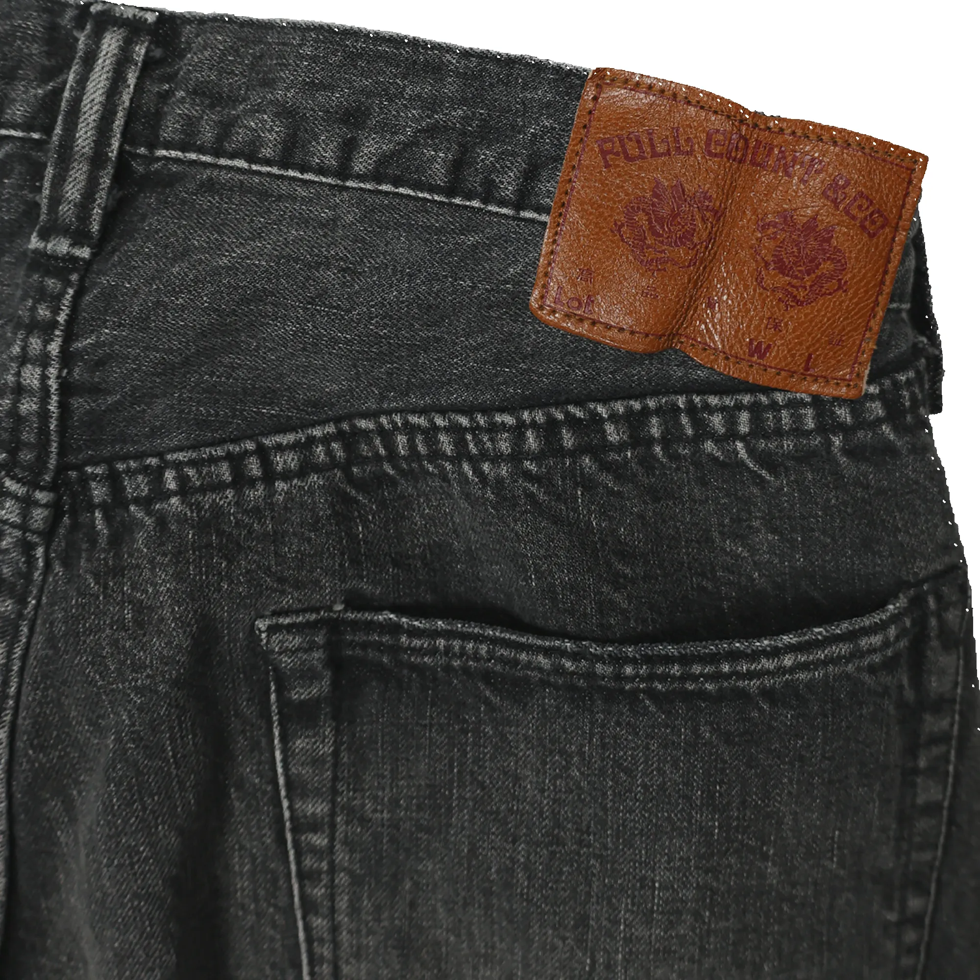 1904BKHW - 5 Pocket Black Denim Shorts Dartford - sold by Full Count product image thumbnail 5