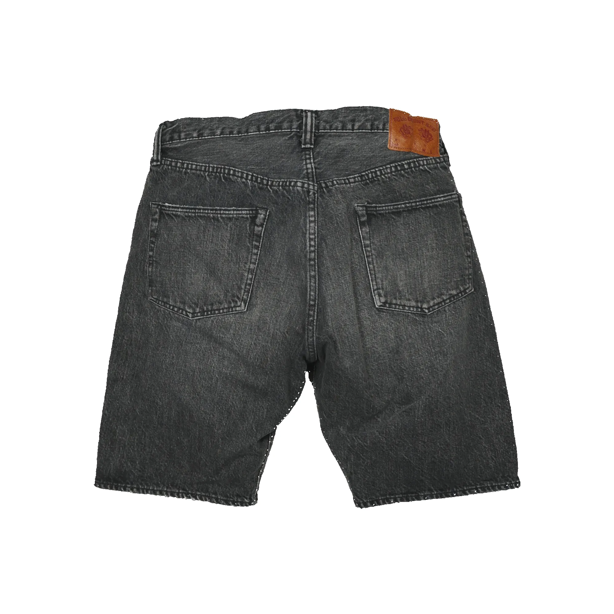 1904BKHW - 5 Pocket Black Denim Shorts Dartford - sold by Full Count product image thumbnail 2