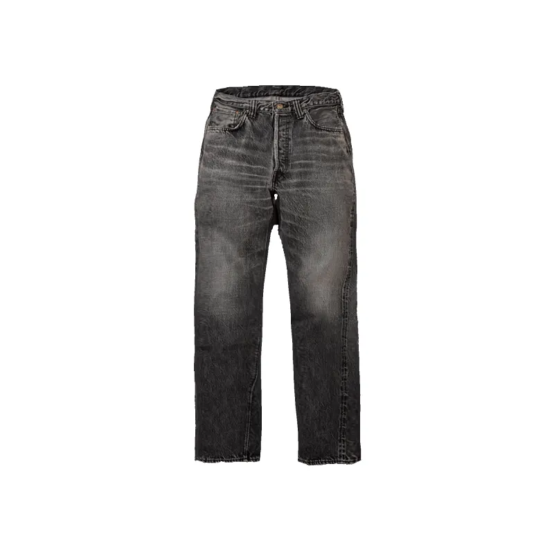 1108BKHW - Slim Straight Black Denim Dartford - sold by Full Count