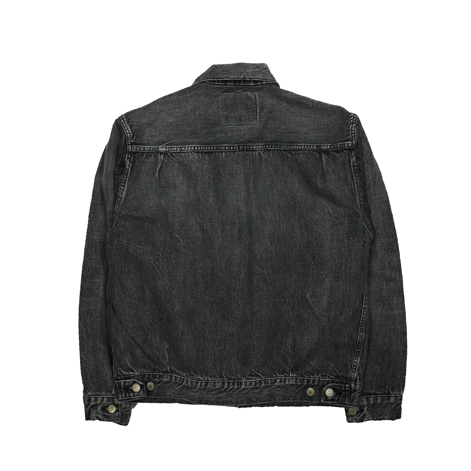 2102BKHW - Type 2 Black Denim Jacket Dartford - sold by Full Count product image thumbnail 2