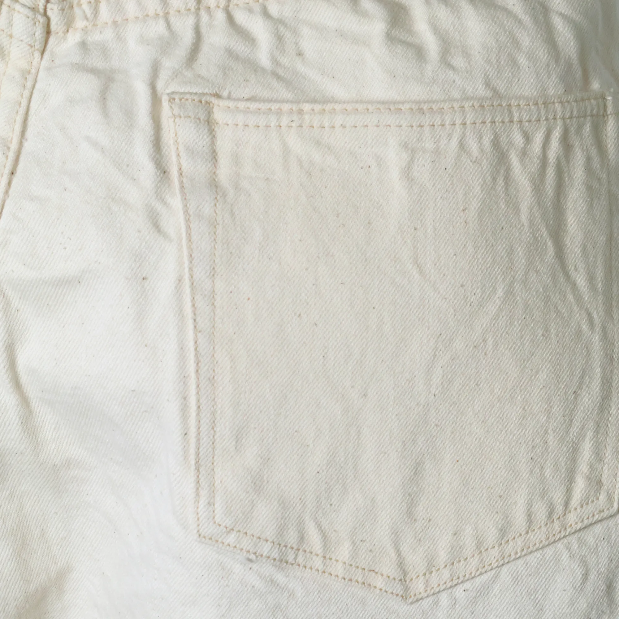 1904EC-25 - 5 Pocket Ecru Denim Shorts - sold by Full Count product image thumbnail 4