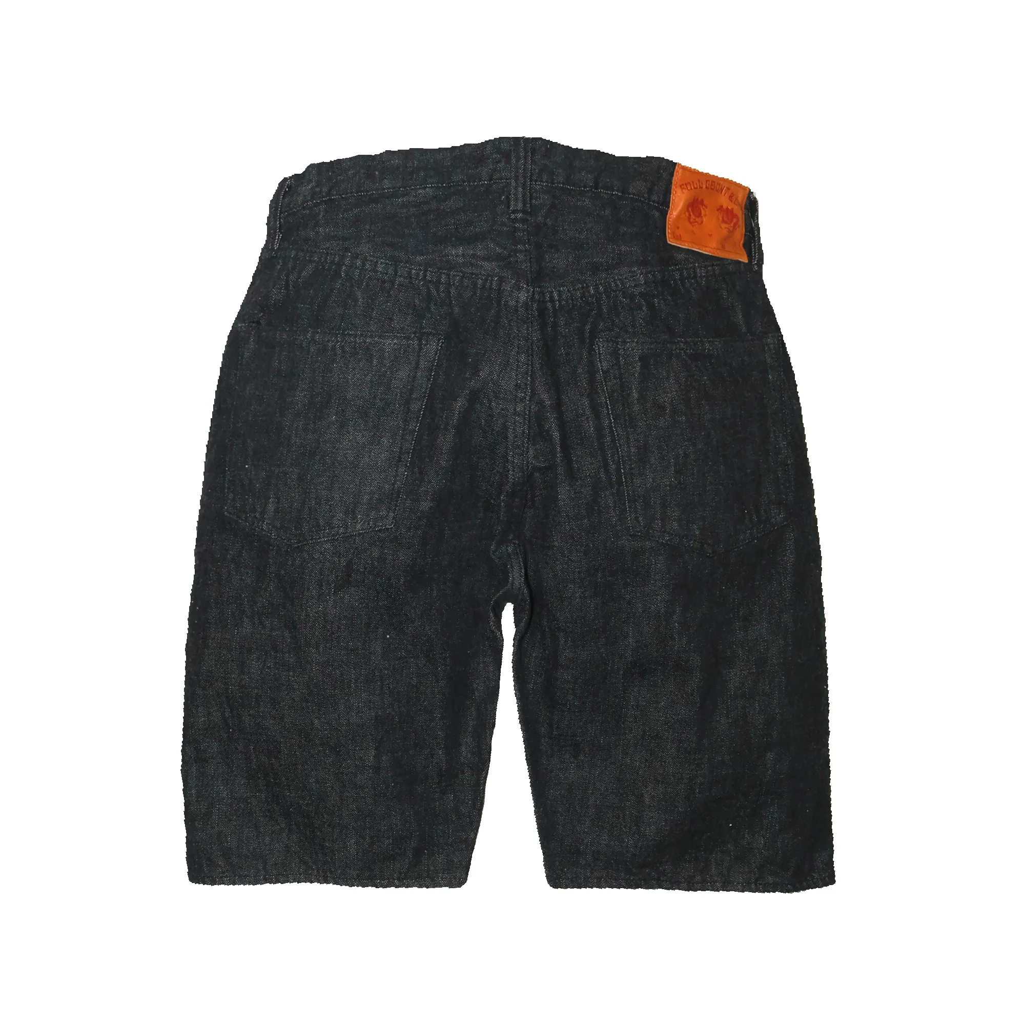 1904BK - 5 Pocket Black Denim Shorts - sold by Full Count product image thumbnail 3